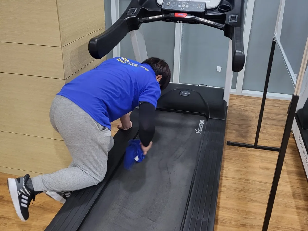 남구 용당동 피트니스 라커 검사실 위생청소 사례 - 행진크린
