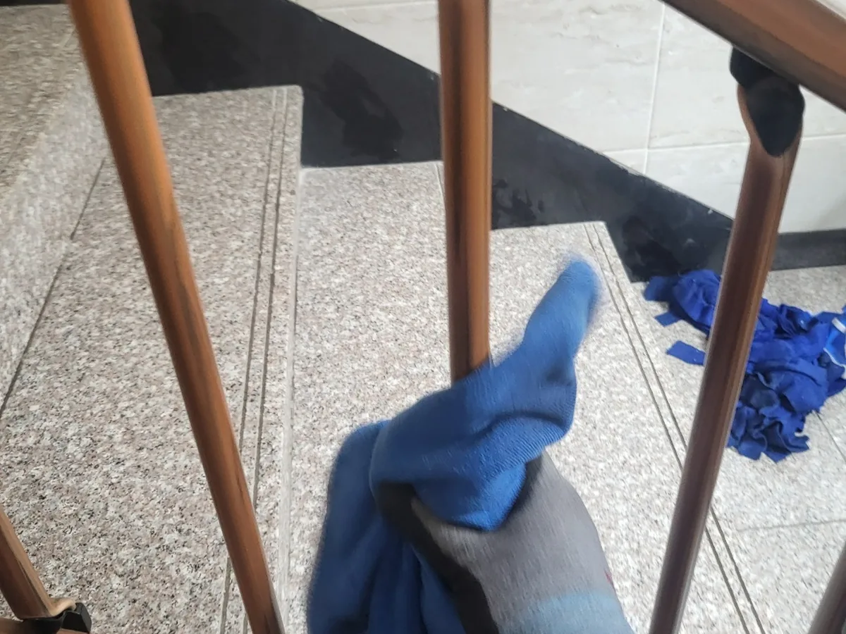 사하구 신평동 건물 난간·손잡이 위생청소 사례 - 행진크린